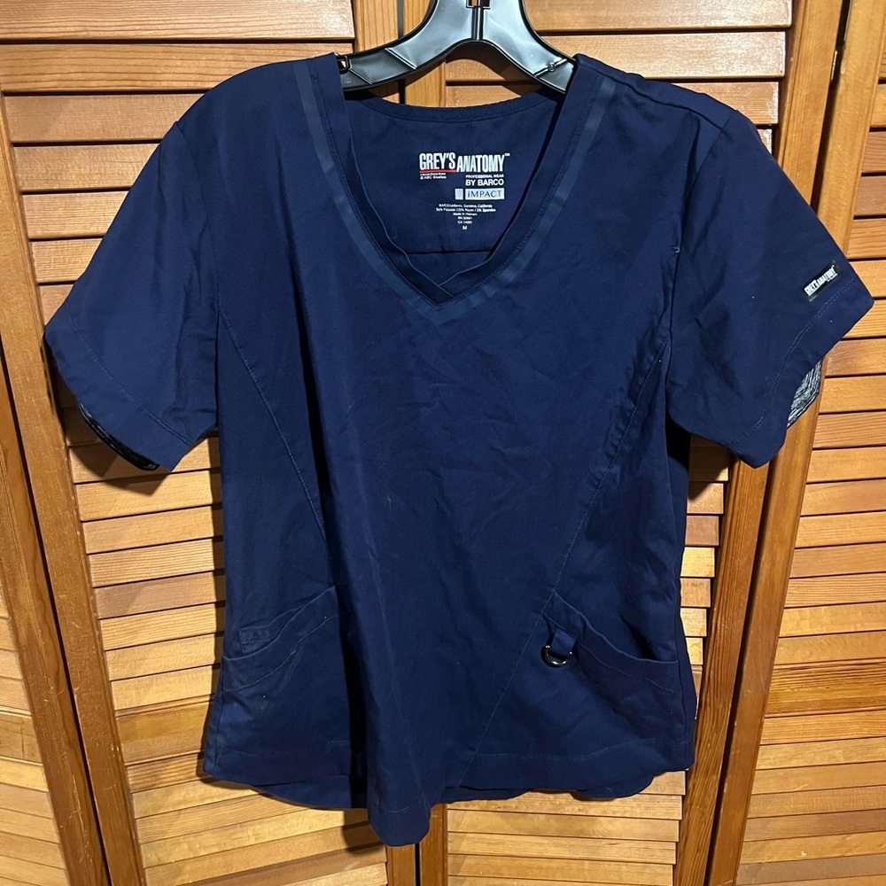 Grey's Anatomy Navy Scrub Top